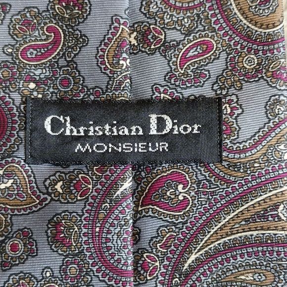 Christian Dior Monsieur Silk Vintage Tie 58" - Picture 3 of 12